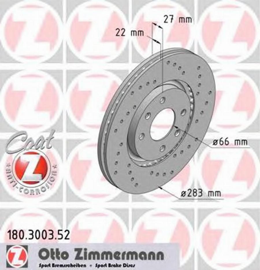 Zimmermann 180.3003.52 - Discofreno autozon.pro