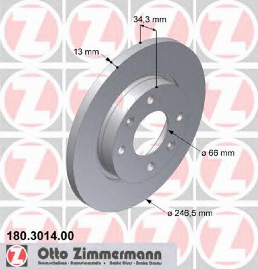 Zimmermann 180.3014.00 - Discofreno autozon.pro