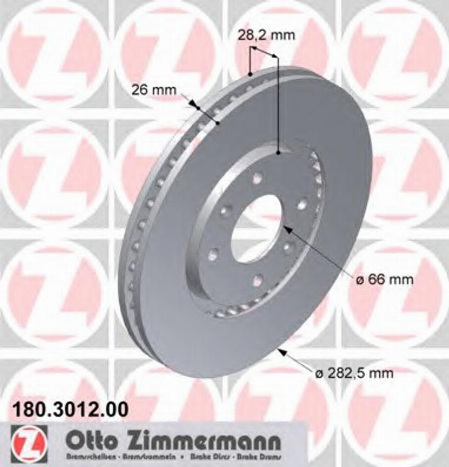 Zimmermann 180.3012.00 - Discofreno autozon.pro