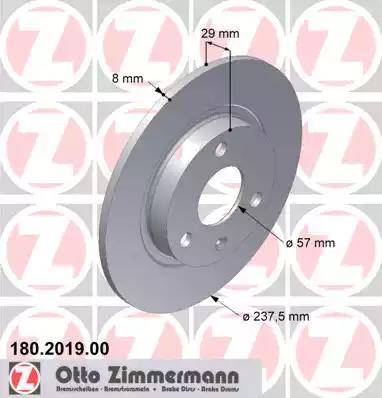 Zimmermann 180.2019.00 - Puleggia cinghia, Albero a gomiti autozon.pro