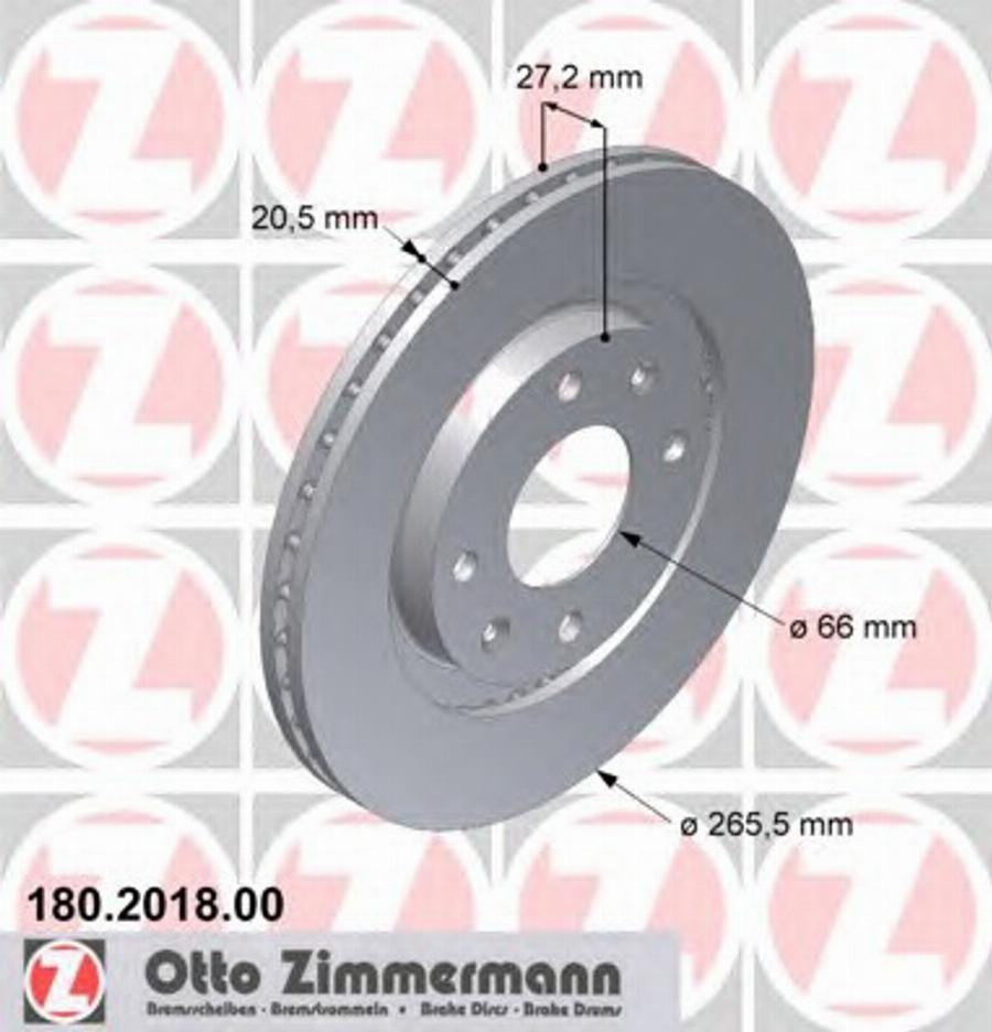 Zimmermann 180 2018 00 - Discofreno autozon.pro