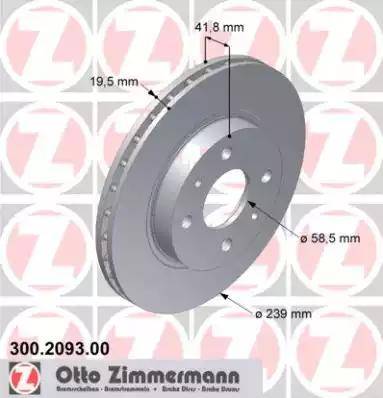 Zimmermann 300.2093.00 - Discofreno autozon.pro