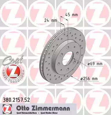 Zimmermann 380.2157.52 - Discofreno autozon.pro