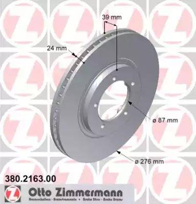 Zimmermann 380.2163.00 - Discofreno autozon.pro