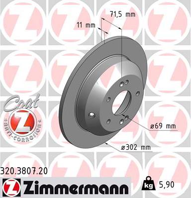 Zimmermann 320.3807.20 - Discofreno autozon.pro