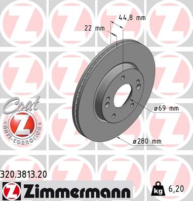 Zimmermann 320.3813.20 - Discofreno autozon.pro