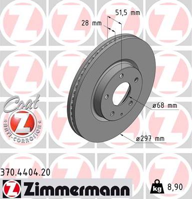 Zimmermann 370.4404.20 - Discofreno autozon.pro