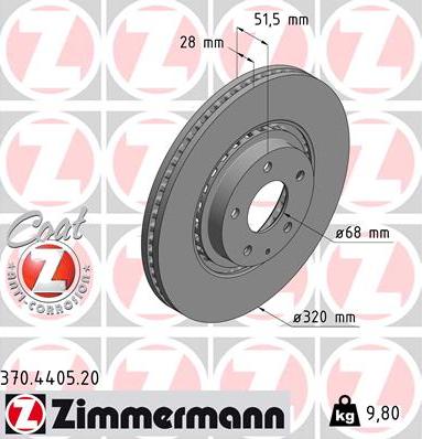 Zimmermann 370.4405.20 - Discofreno autozon.pro