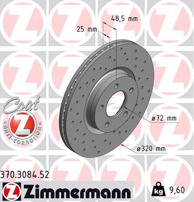 Zimmermann 370.3084.52 - Discofreno autozon.pro