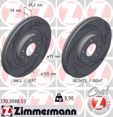 Zimmermann 370.3088.53 - Discofreno autozon.pro