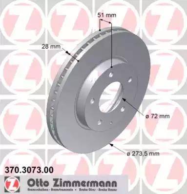 Zimmermann 370.3073.00 - Discofreno autozon.pro