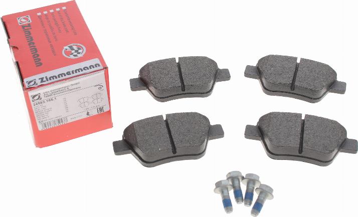 Zimmermann 24563.165.1 - Kit pastiglie freno, Freno a disco autozon.pro