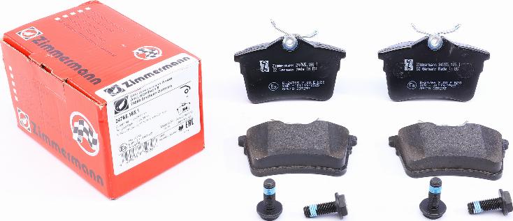 Zimmermann 24765.165.1 - Kit pastiglie freno, Freno a disco autozon.pro