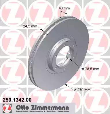 Zimmermann 250.1342.00 - Discofreno autozon.pro