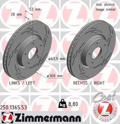 Zimmermann 250.1365.53 - Discofreno autozon.pro