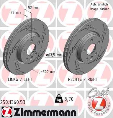 Zimmermann 250.1360.53 - Discofreno autozon.pro