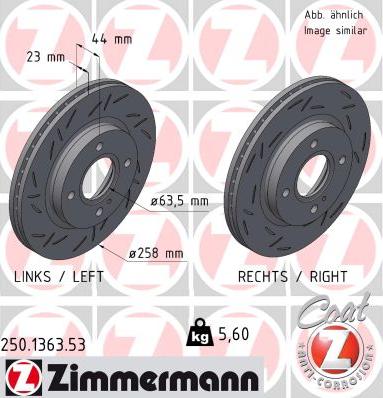 Zimmermann 250.1363.53 - Discofreno autozon.pro