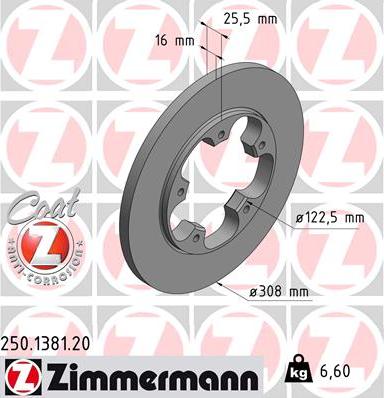 Zimmermann 250.1381.20 - Discofreno autozon.pro