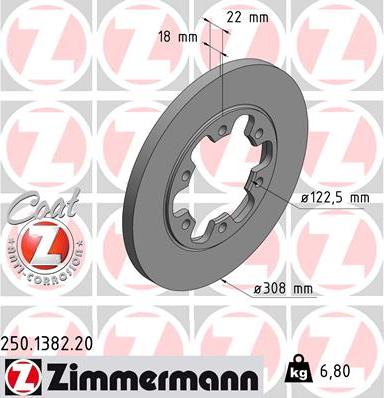 Zimmermann 250.1382.20 - Discofreno autozon.pro