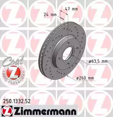 Zimmermann 250.1332.52 - Discofreno autozon.pro