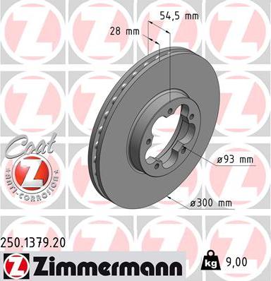 Zimmermann 250.1379.20 - Discofreno autozon.pro