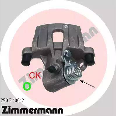 Zimmermann 250.3.10012 - Pinza freno autozon.pro