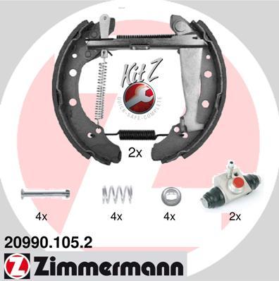 Zimmermann 20990.105.2 - Kit ganasce freno autozon.pro