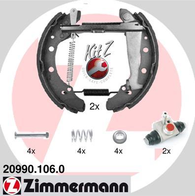 Zimmermann 20990.106.0 - Kit ganasce freno autozon.pro