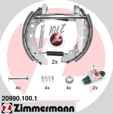 Zimmermann 20990.100.1 - Kit ganasce freno autozon.pro