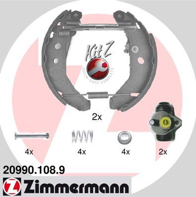 Zimmermann 20990.108.9 - Kit ganasce freno autozon.pro