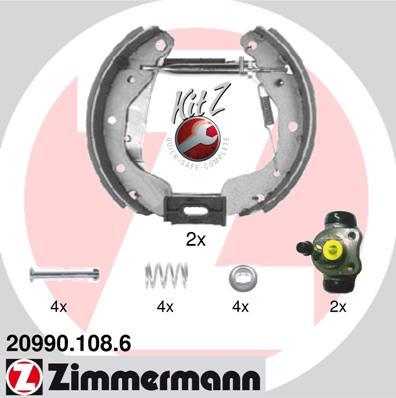 Zimmermann 20990.108.6 - Kit ganasce freno autozon.pro