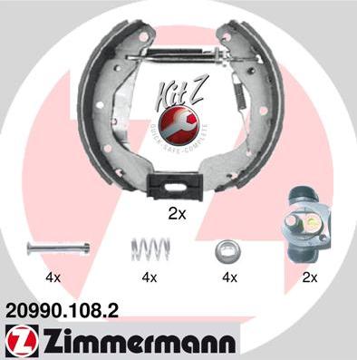 Zimmermann 20990.108.2 - Kit ganasce freno autozon.pro