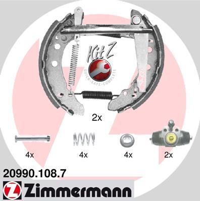 Zimmermann 20990.108.7 - Kit ganasce freno autozon.pro