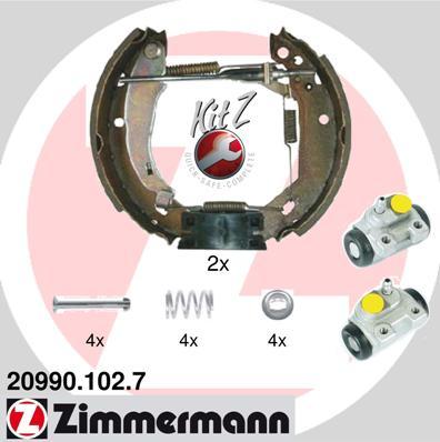 Zimmermann 20990.102.7 - Kit ganasce freno autozon.pro