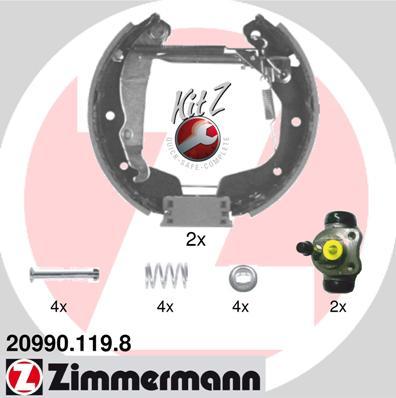 Zimmermann 20990.119.8 - Kit ganasce freno autozon.pro