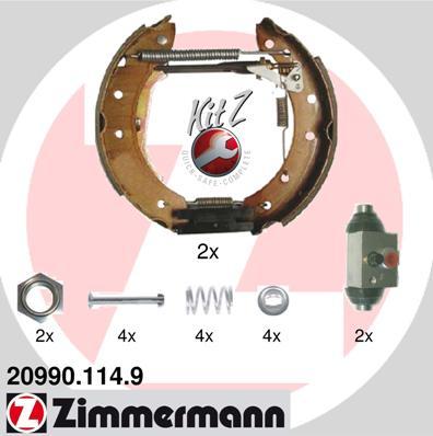 Zimmermann 20990.114.9 - Kit ganasce freno autozon.pro