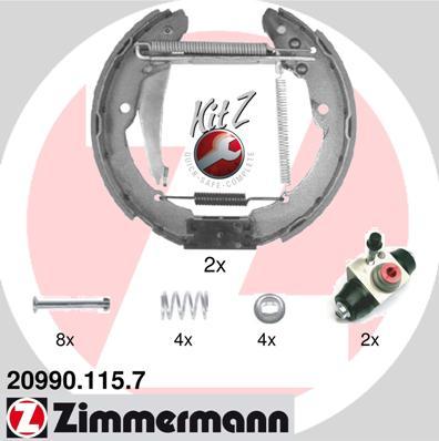 Zimmermann 20990.115.7 - Kit ganasce freno autozon.pro