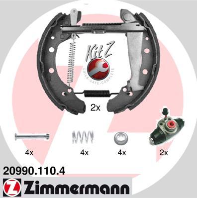 Zimmermann 20990.110.4 - Kit ganasce freno autozon.pro