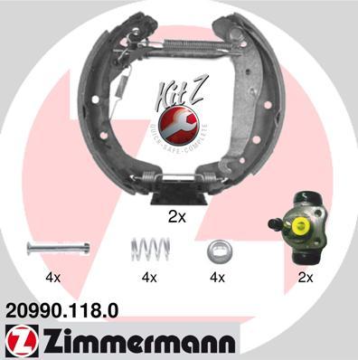 Zimmermann 20990.118.0 - Kit ganasce freno autozon.pro