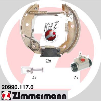 Zimmermann 20990.117.6 - Kit ganasce freno autozon.pro