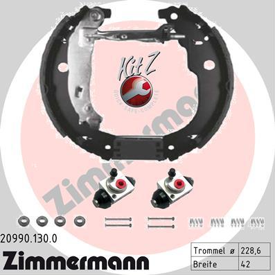 Zimmermann 20990.130.0 - Kit ganasce freno autozon.pro