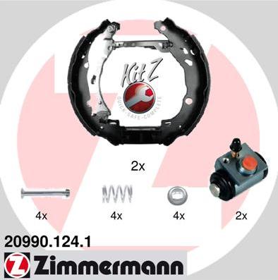 Zimmermann 20990.124.1 - Kit ganasce freno autozon.pro