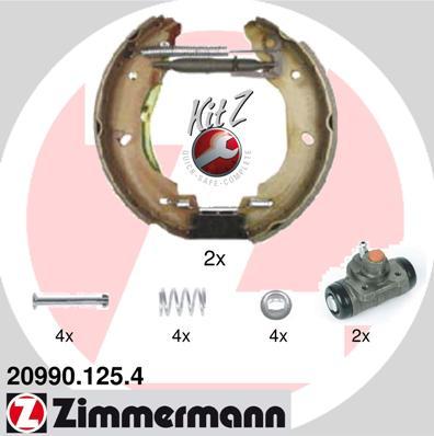 Zimmermann 20990.125.4 - Kit ganasce freno autozon.pro