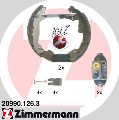 Zimmermann 20990.126.3 - Kit ganasce freno autozon.pro