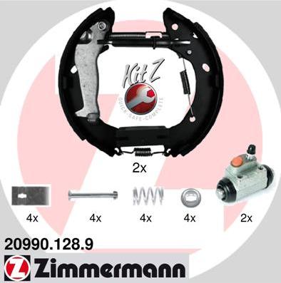 Zimmermann 20990.128.8 - Kit ganasce freno autozon.pro