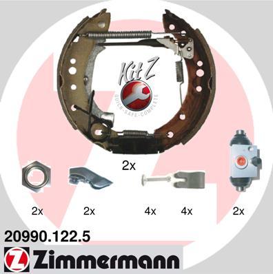 Zimmermann 20990.122.5 - Kit ganasce freno autozon.pro