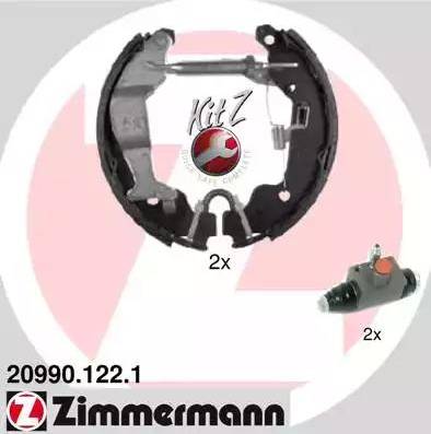 Zimmermann 20990.122.1 - Kit ganasce freno autozon.pro