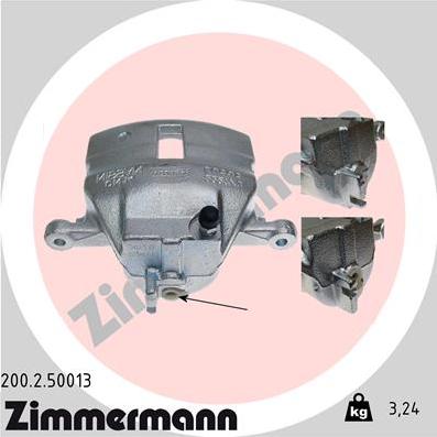 Zimmermann 200.2.50013 - Pinza freno autozon.pro