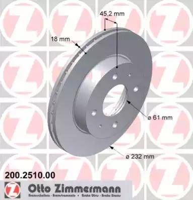 Zimmermann 200.2510.00 - Discofreno autozon.pro