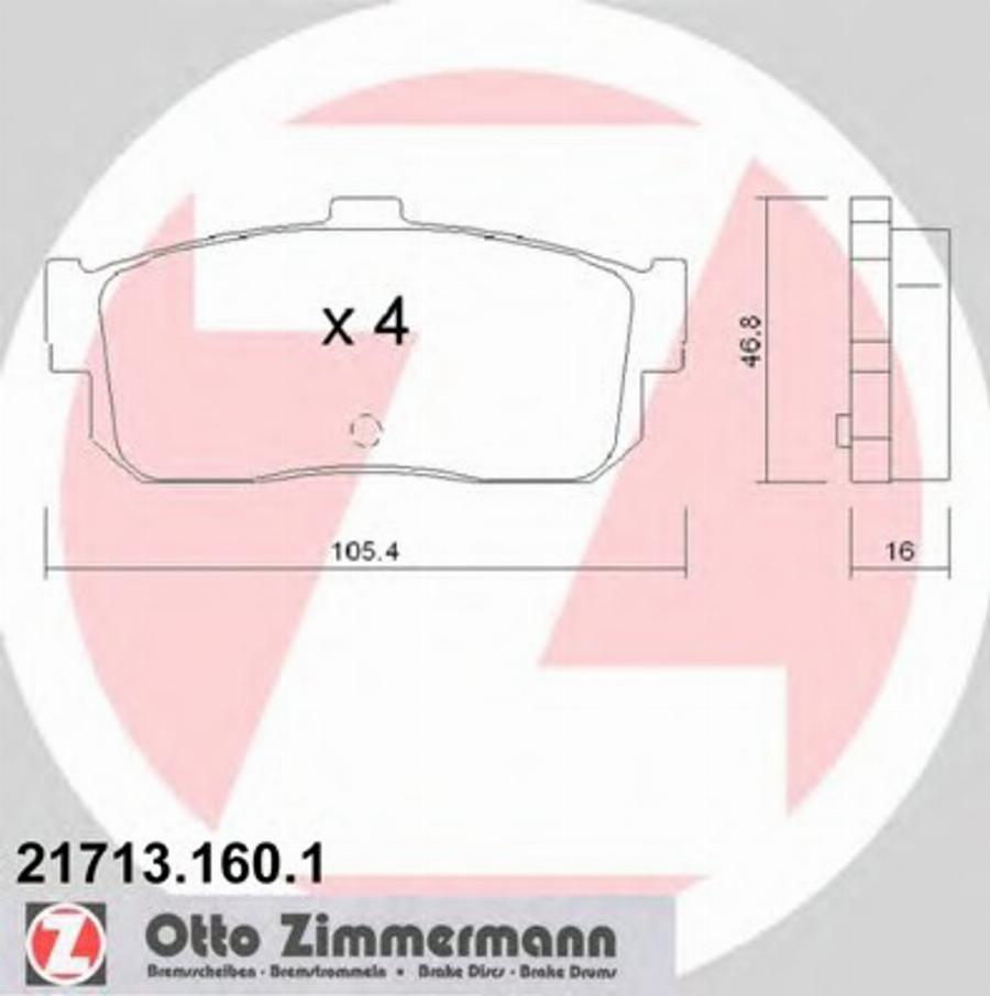 Zimmermann 217131601 - Kit pastiglie freno, Freno a disco autozon.pro